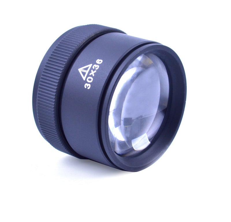 BronaGrand 30X Optics Loupes Magnifier Loop Microscope Magnifying Glass Lens Portable for Jeweler,Coins,Stamps - Image 3